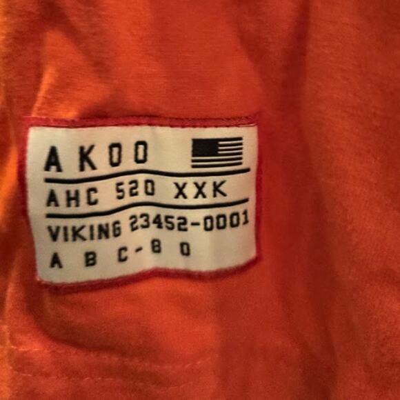 Akoo "Good Times High Seas" Graphic Tee in Orange – Size XL - Picture 4 of 5